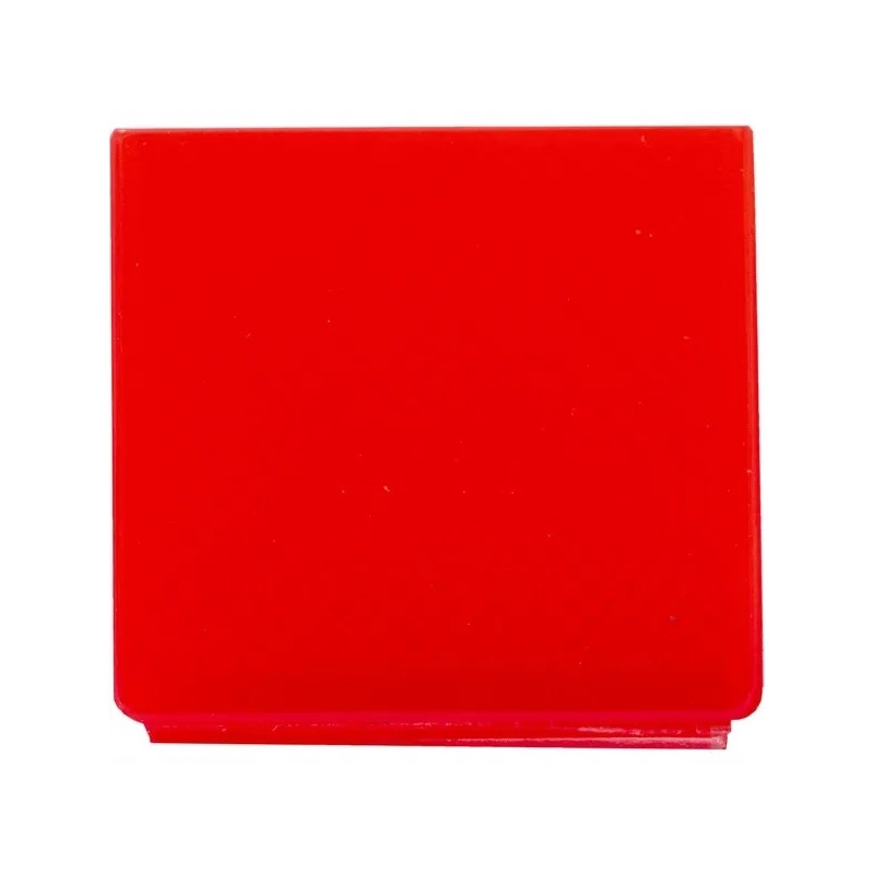 Red glass insert switch symbol