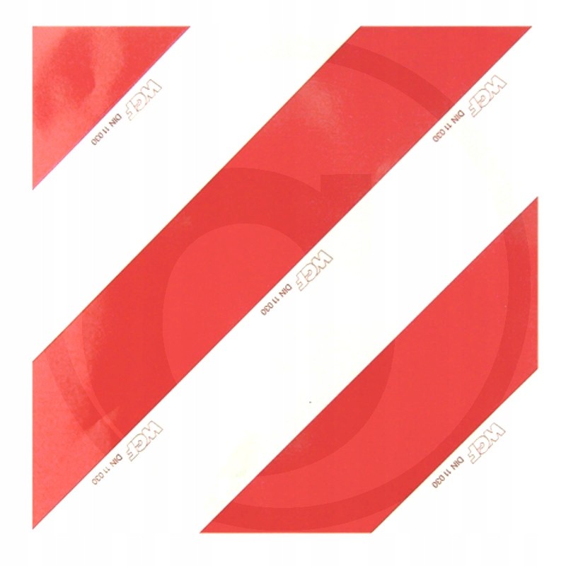 Self-adhesive warning foil left or right