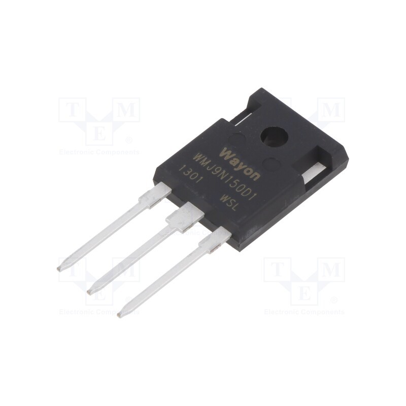 1 pcs x WAYON - WMJ9N150D1 - Transistor: N-MOSFET, WMOS™ D1, unipolar, 1.5kV, 9A, Idm: 36A, 320W