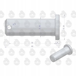 Hanger mounting pin lpc 330 c 360 o ursus