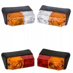 Set of front and rear lamps, plastic T 25 FP204 FP209