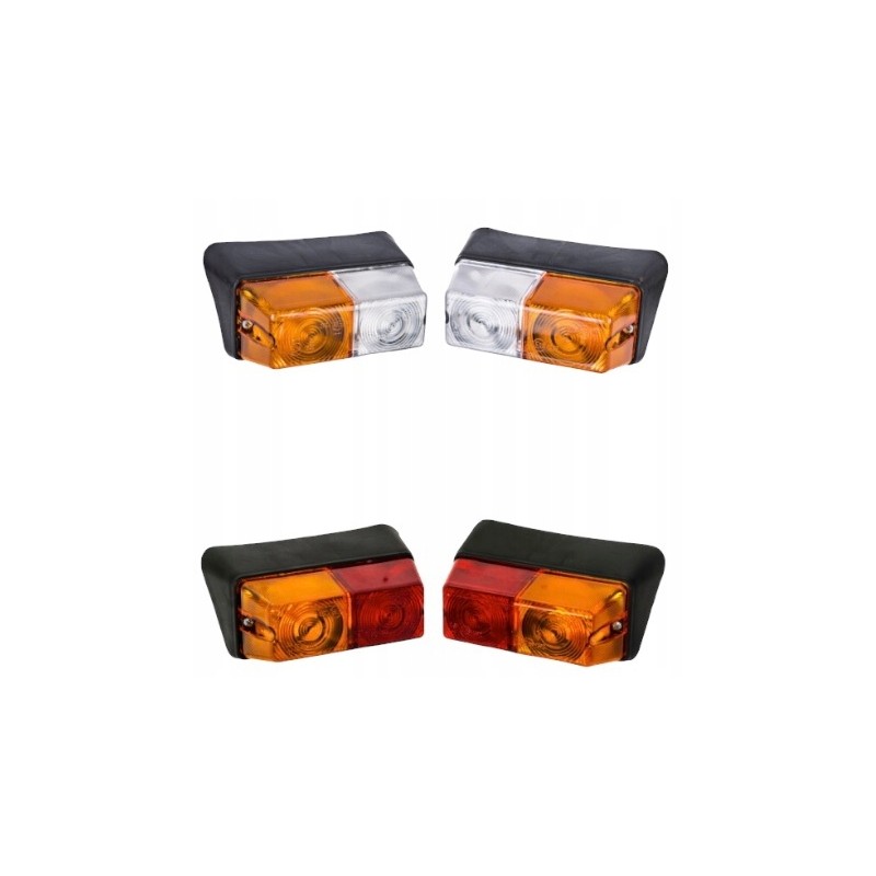 Set of front and rear lamps, plastic T 25 FP204 FP209
