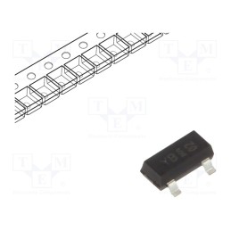 1 pcs x INFINEON TECHNOLOGIES - BSS84PH6327XTSA2 - Transistor: P-MOSFET, unipolar, -60V, -0.17A, 0.36W, PG-SOT23