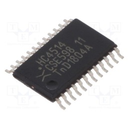 1 pcs x NEXPERIA - 74HC4514PW,112 - IC: digital, 4 to 16 line,decoder,demultiplexer, CMOS, SMD, HC