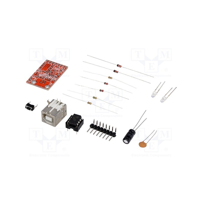 1 pcs x OLIMEX - OLIMEXINO-85-KIT - Dev.kit: Microchip AVR, ATTINY, for self-assembly