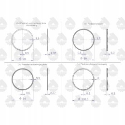Set of engine rings 1 piston k1 2157 000 mf