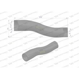 Upper radiator pipe 3134506r1 Warynski