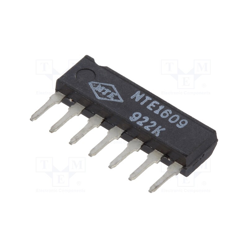 1 pcs x NTE Electronics - NTE1609 - IC: peripheral circuit, RC timer, SIP7, 18VDC, Ch: 1