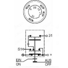 Deutz parking light switch