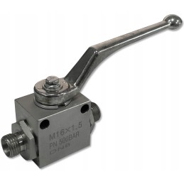 Hydraulic manual ball valve, 2-way, M16, 20l