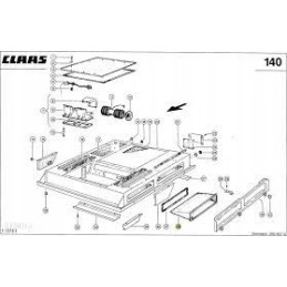 Cabin filter for tractor combine harvester Claas Dominator