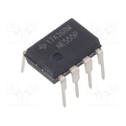 3 pcs x TEXAS INSTRUMENTS - NE555P - IC: peripheral circuit, astable,monostable,RC timer, 500kHz