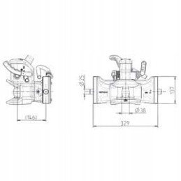 Sauermann automatic hitch for hitch eye OE 40