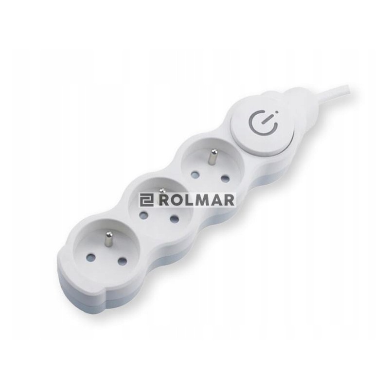 3-socket extension cord, 3 m