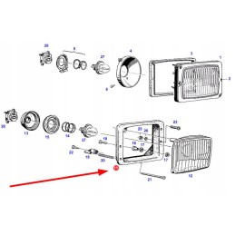 X830160037020 headlight housing