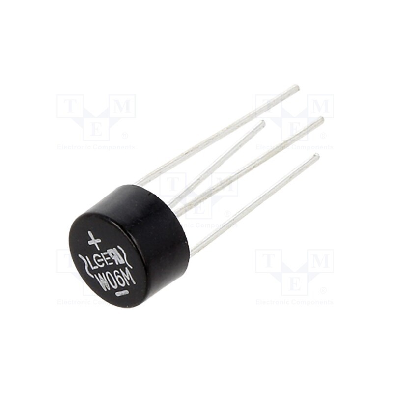 5 pcs x LUGUANG ELECTRONIC - W06M - Bridge rectifier: single-phase, Urmax: 600V, If: 1.5A, Ifsm: 50A