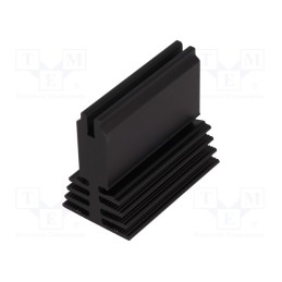 1 pcs x FISCHER ELEKTRONIK - SK489/50/SA - Heatsink: extruded, black, L: 50mm, W: 29.4mm, H: 45mm, 4.5K/W