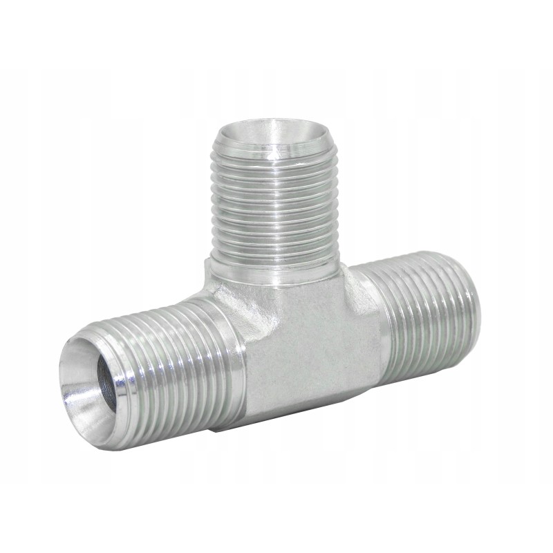 Hydraulic tee connector 3x BSP 1 2