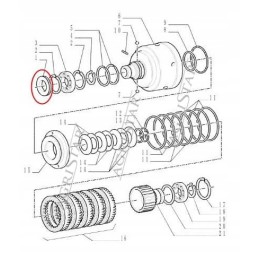 Gearbox shaft seal cnh 5129003 case jxu mxm