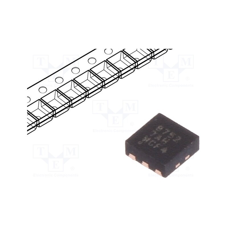 1 pcs x TEXAS INSTRUMENTS - CSD87502Q2T - Transistor: N-MOSFET, unipolar, 30V, 5A, 2.3W, WSON6, 2x2mm