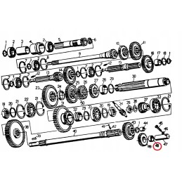 Reverse gear bushing for Ursus C 330