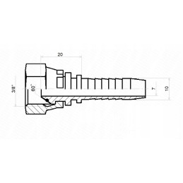 Dkr fitting dn10 1 2sn g3 8 x10 hydrolider