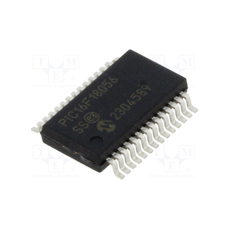 1 pcs x MICROCHIP TECHNOLOGY - PIC16F18056-I/SS - IC: PIC microcontroller, 28kB, ADC,DAC,EUSART,I2C / SPI, SMD