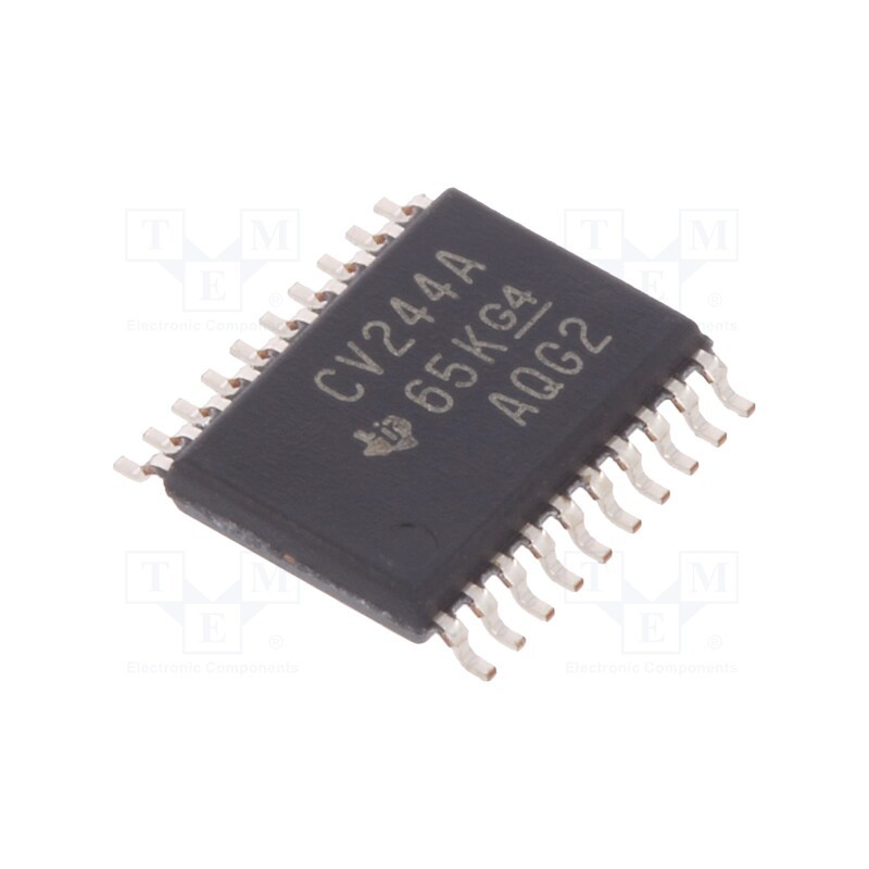 1 pcs x TEXAS INSTRUMENTS - SN74LVCZ244APW - IC: digital, buffer,non-inverting,line driver, Ch: 8, SMD, TSSOP20