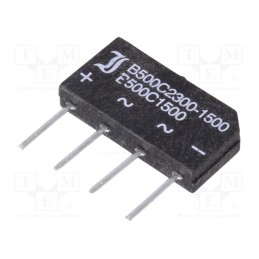 1 pcs x DIOTEC SEMICONDUCTOR - B500C1500A - Bridge rectifier: single-phase, Urmax: 1kV, If: 1.5A, Ifsm: 50A