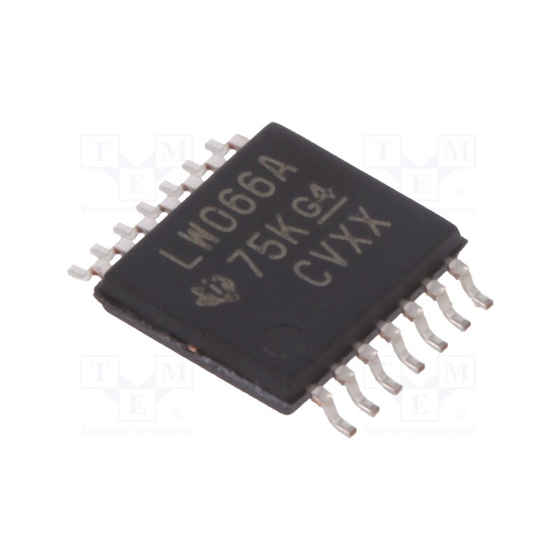 3 pcs x TEXAS INSTRUMENTS - SN74LV4066APW - IC: analog switch, bilateral, Ch: 4, SMD, TSSOP14, 2÷5.5VDC, 74LV