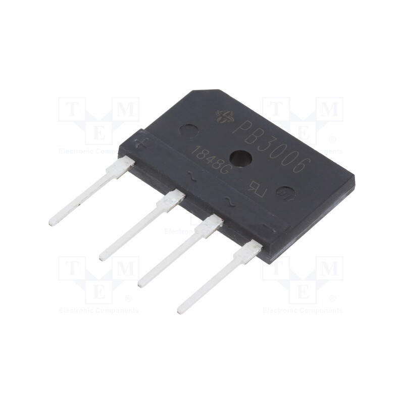 1 pcs x VISHAY - PB3006-E3/45 - Bridge rectifier: single-phase, Urmax: 600V, If: 30A, Ifsm: 240A