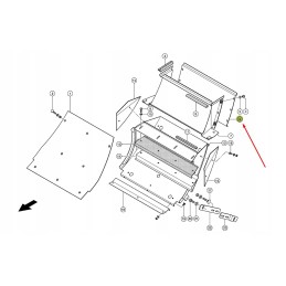 Rear wall cover Claas Jaguar 078864