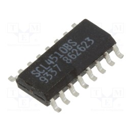 1 pcs x NTE Electronics - NTE4510BT - IC: digital, BCD,up/down counter, Ch: 4, IN: 1, CMOS, SMD, SO16, 600uA