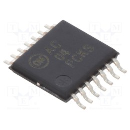 3 pcs x ONSEMI - 74AC04MTC - IC: digital, NOT, Ch: 6, IN: 1, SMD, TSSOP14, 2÷6VDC, -40÷85°C,