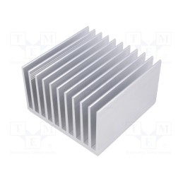 1 pcs x FISCHER ELEKTRONIK - SK 644 100 AL - Heatsink: extruded, grilled, natural, L: 100mm, W: 100mm, H: 60mm
