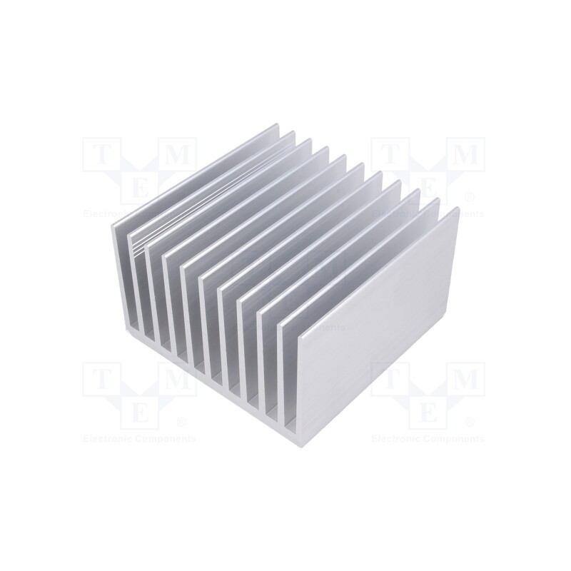 1 pcs x FISCHER ELEKTRONIK - SK 644 100 AL - Heatsink: extruded, grilled, natural, L: 100mm, W: 100mm, H: 60mm