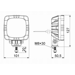 Roca front lamp, position, direction, handle