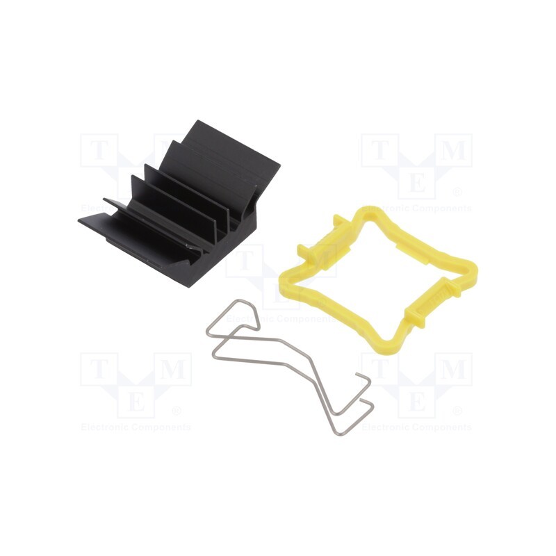 1 pcs x Advanced Thermal Solutions - ATS-51170D-C1-R0 - Heatsink: extruded, grilled, BGA, black, L: 17mm, W: 17mm, H: 9.5mm
