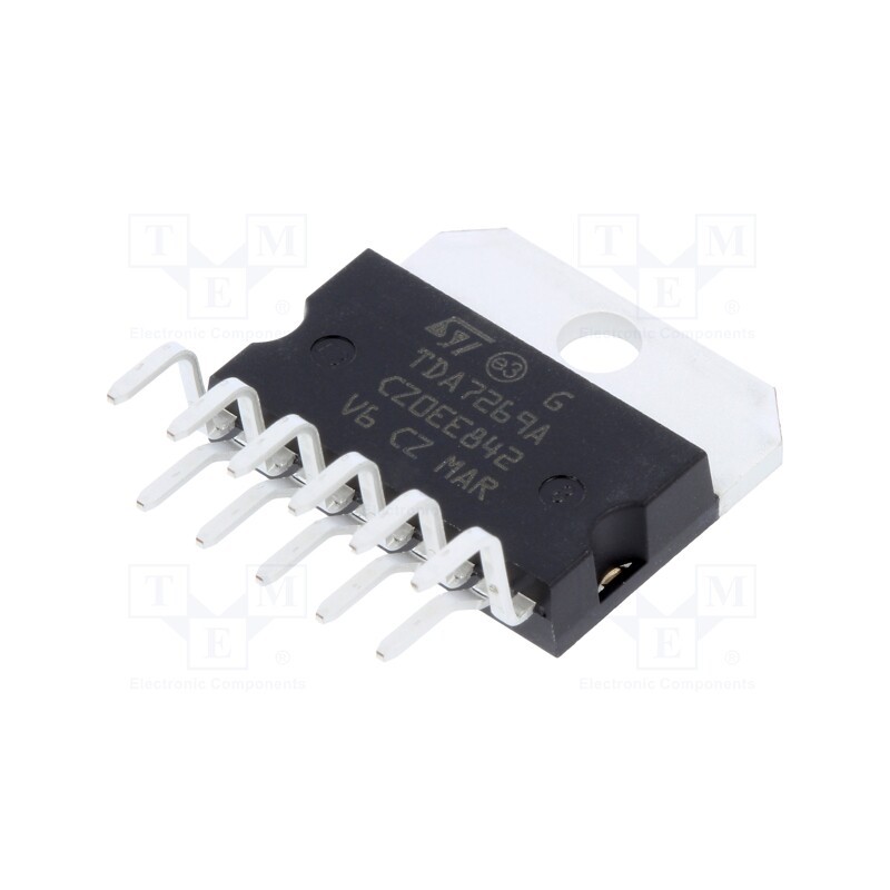 1 pcs x STMicroelectronics - TDA7269A - IC: audio amplifier, Pout: 28W, stereo, 5÷20VDC, Ch: 2, Amp.class: AB