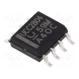 1 pcs x TEXAS INSTRUMENTS - UCC2804D - IC: PMIC, PWM controller, 1A, 46kHz÷1MHz, SO8, Uin: 2.44÷2.56V,
