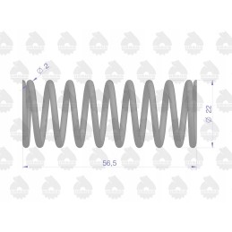 Internal valve spring C 360 Zetor original