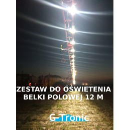 Individual lighting for sprayer boom nozzles 18