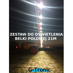 Individual lighting for boom sprayer nozzles 21