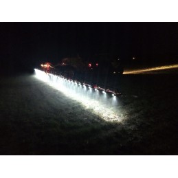 Individual lighting for boom sprayer nozzles 21