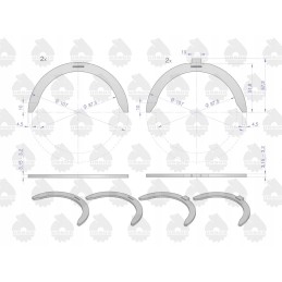 Set of half rings n 0 50 II cut 91250622