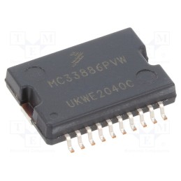 1 pcs x NXP - MC33886PVW - IC: driver, H-bridge, motor controller, HSOP20, 5A, Ch: 2, 5÷40VDC