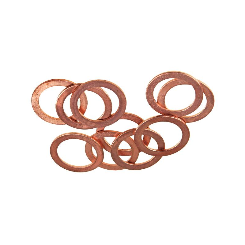 Copper gasket washer, diameter 18mm