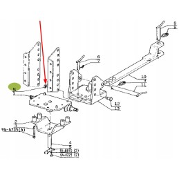 7703034022 hitch head nut