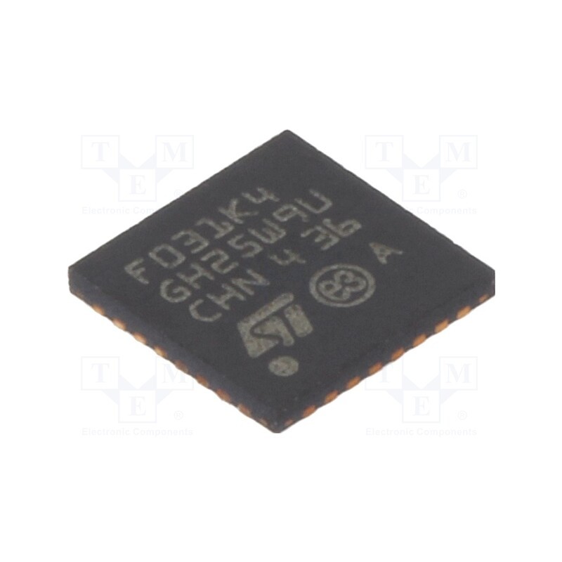 1 pcs x STMicroelectronics - STM32F031K4U6 - IC: ARM microcontroller, 48MHz, UFQFPN32, 2÷3.6VDC