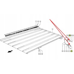 619342 2 rubber shock absorber of the return shaft
